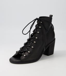GRIGIO BLACK BLACK HEEL LEATHER