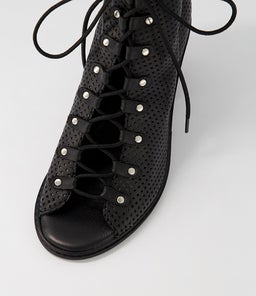 GRIGIO BLACK BLACK HEEL LEATHER