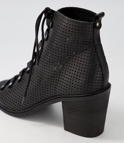 GRIGIO BLACK BLACK HEEL LEATHER