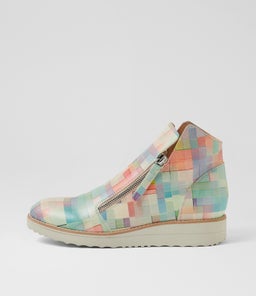 OHMY MULTI CHECKERS LEATHER