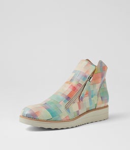 OHMY MULTI CHECKERS LEATHER