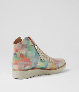 OHMY MULTI CHECKERS LEATHER
