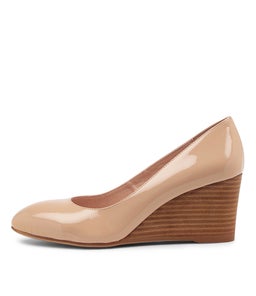 MELVINA NUDE NATURAL HEEL PATENT LEATHER