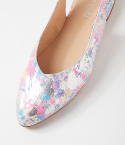 FAIRY TO SILVER&PINK PRINT LEATHER