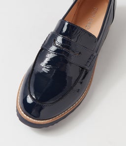 OLEY TO NAVY NAVY SOLE PATENT LEATHER