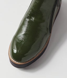 NENE TO KHAKI BLACK SOLE PATENT LEATHER