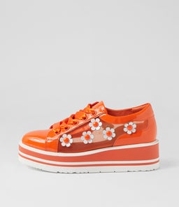 SERENO TO ORANGE WHITE PATENT MULTI