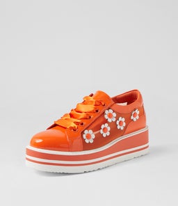 SERENO TO ORANGE WHITE PATENT MULTI