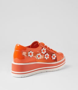 SERENO TO ORANGE WHITE PATENT MULTI