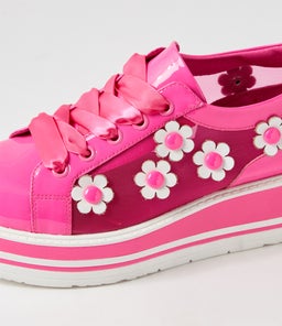 SERENO TO HOT PINK WHITE PATENT MULTI