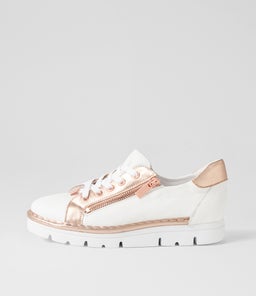 ELOS TO WHITE PALE ROSE GOLD LEATHER