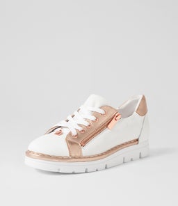 ELOS TO WHITE PALE ROSE GOLD LEATHER