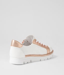 ELOS TO WHITE PALE ROSE GOLD LEATHER