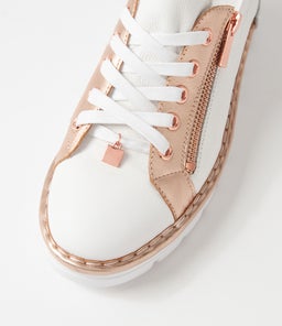 ELOS TO WHITE PALE ROSE GOLD LEATHER