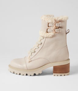 JENIFA TO ALMOND OFF WHITE LEATHER FUR
