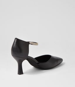 LUXOM TO BLACK SILVER LEATHER JEWELS