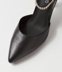 LUXOM TO BLACK SILVER LEATHER JEWELS