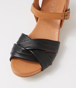 CRAYNE TO BLACK DK TAN LEATHER