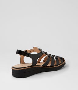 OBLIGHT TO BLACK BLACK SOLE PATENT LEATHER