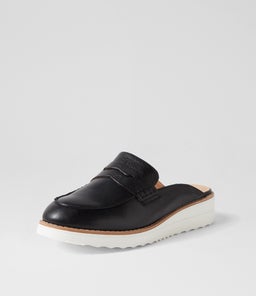 OLMM TO BLACK WHITE SOLE LEATHER