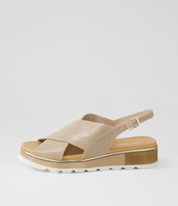 ULRIKA TO TAUPE LIZARD LEATHER