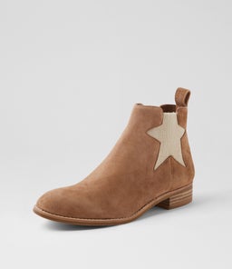 CINCHE TO LT CHOC NATURAL SUEDE ELASTIC