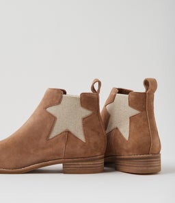 CINCHE TO LT CHOC NATURAL SUEDE ELASTIC