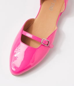 FAWNY TO HOT PINK PATENT LEATHER