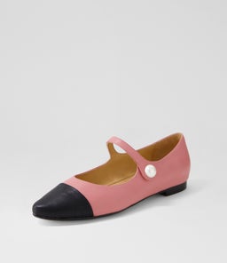 SAVY TO BLACK PRETTY PINK LEATHER LEATHER
