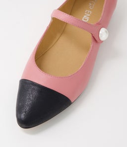 SAVY TO BLACK PRETTY PINK LEATHER LEATHER