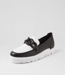 ERORA TO BLACK WHITE LEATHER