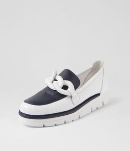 ERORA TO WHITE NAVY LEATHER