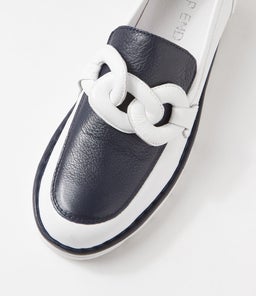ERORA TO WHITE NAVY LEATHER