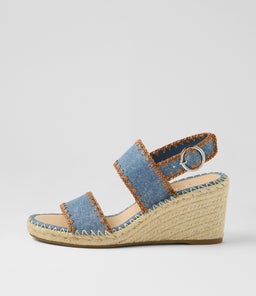 GOGOS TO BLUE DENIM TAN LEATHER