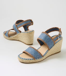 GOGOS TO BLUE DENIM TAN LEATHER