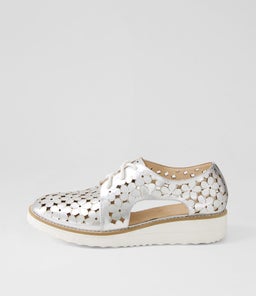 OTAY TO SILVER WHITE SOLE CRUSH LEATHER