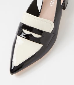 AIDAYO TO BLACK IVORY PATENT LEATHER