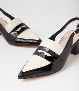 AIDAYO TO BLACK IVORY PATENT LEATHER