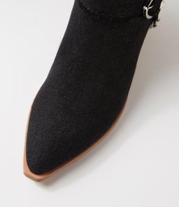DAYA TO BLACK DENIM FABRIC