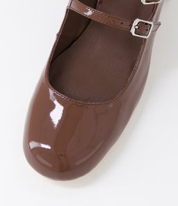 WAREL TO MILK CHOC PATENT LEATHER