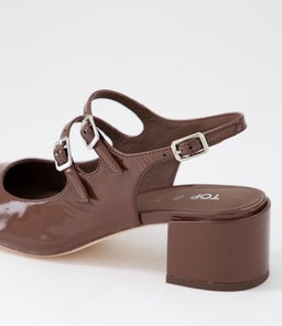 WAREL TO MILK CHOC PATENT LEATHER