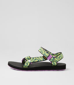 W ORIGINAL UNIV TV BEACH FLORAL WILD LIME FABRIC