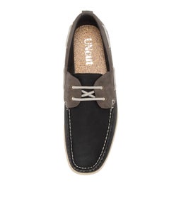 ABEL BLACK GREY NUBUCK PU