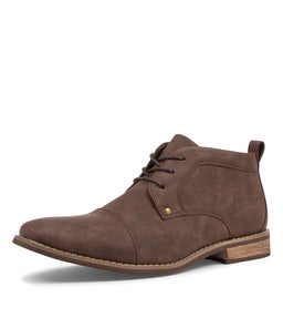 MCQUILLIAN UN BROWN NUBUCK PU
