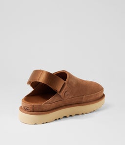 GOLDENSTAR CLOG UU CHESTNUT SUEDE