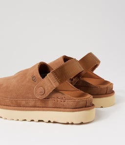 GOLDENSTAR CLOG UU CHESTNUT SUEDE