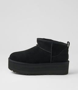 ULTRA MINI PLATFORM UU BLACK SUEDE