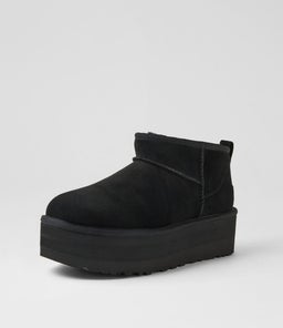 ULTRA MINI PLATFORM UU BLACK SUEDE