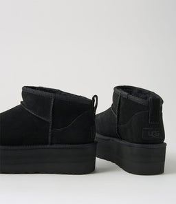 ULTRA MINI PLATFORM UU BLACK SUEDE