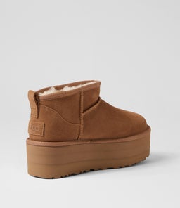 ULTRA MINI PLATFORM UU CHESTNUT SUEDE